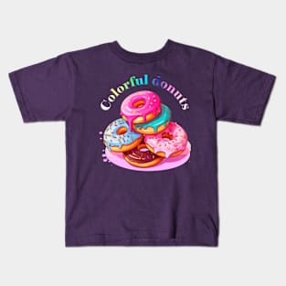 Colorful Donuts Kids T-Shirt